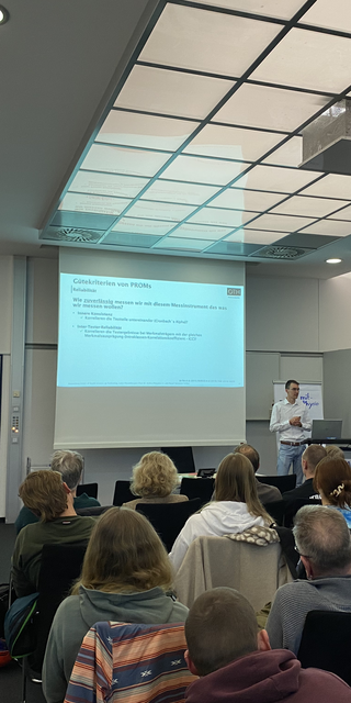 Bild eines Vortrags.