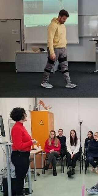 Fotocollage mit Studierenden.