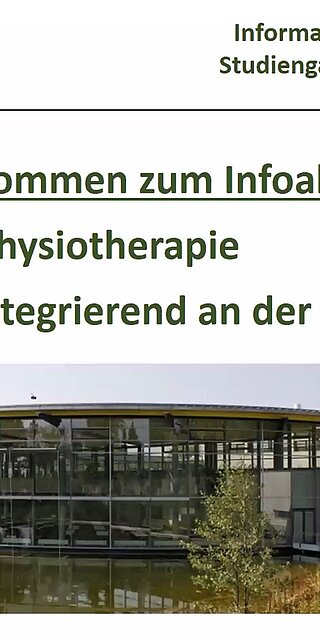 Prof. Dr. Andrea Pfingsten von der Fakultät Angewandte Sozial- und Gesundheitswissenschaften an der OTH Regensburg informierte beim virtuellen Infoabend im Juli 2020 über den ausbildungsintegrierenden Studiengang Physiotherapie.
