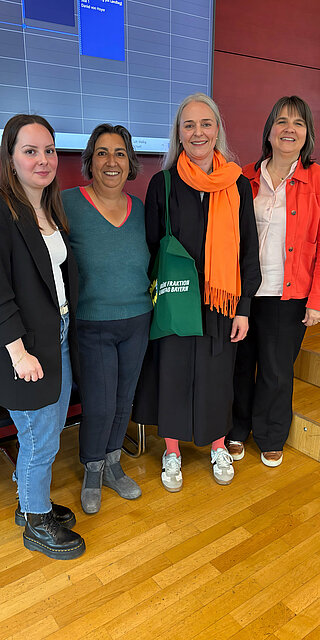 Gülseren Demirel (MdL), Rabia Kökten, Martina Ortner und Claudia Köhler (MdL).